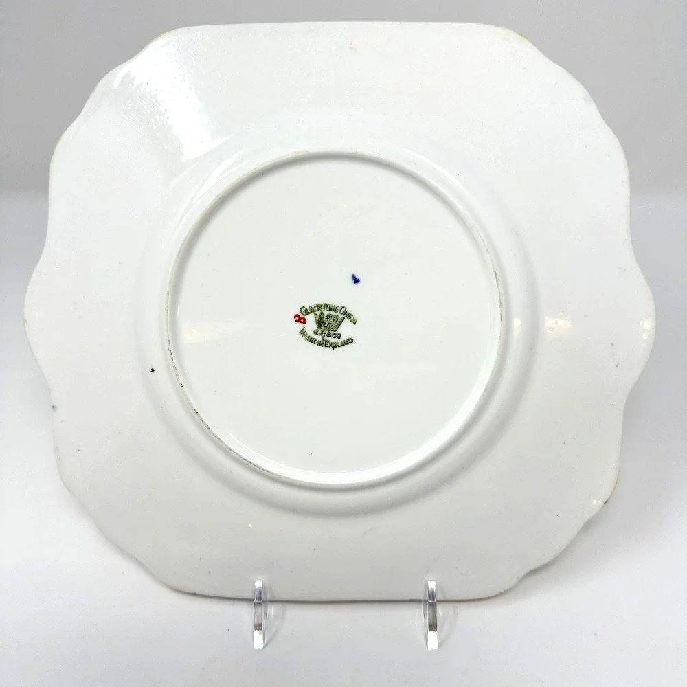 Vintage Gladstone China‎ Imari Floral Square Plate 9 Inch England